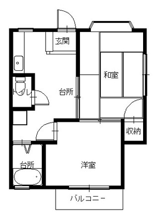 サンシエ田上の物件間取画像